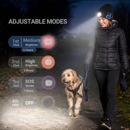PureRelatable™ LumiWarm LED Bluetooth Beanie
