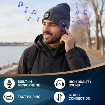 PureRelatable™ LumiWarm LED Bluetooth Beanie